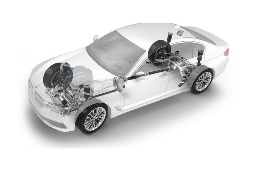 Cấu trúc hệ dẫn động và hệ thống treo trên mẫu BMW 5-Series