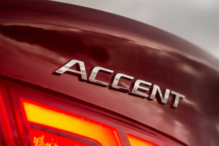 Logo thương hiệu của mẫu xe Hyundai Accent 2020